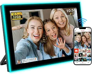 32GB Frameo 10.1 Inch WiFi Digital Photo Frame with HD IPS Touch Screen