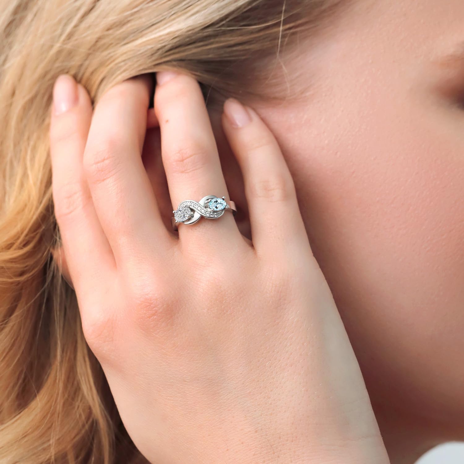 Gem Stone King 18K Yellow Gold Plated Silver Lab Grown Diamond Yellow Sapphire and White Created Sapphire Statement Ring For Women | 1.11 Cttw | Oval 6X4MM | Available In Size 5, 6, 7, 8, 9