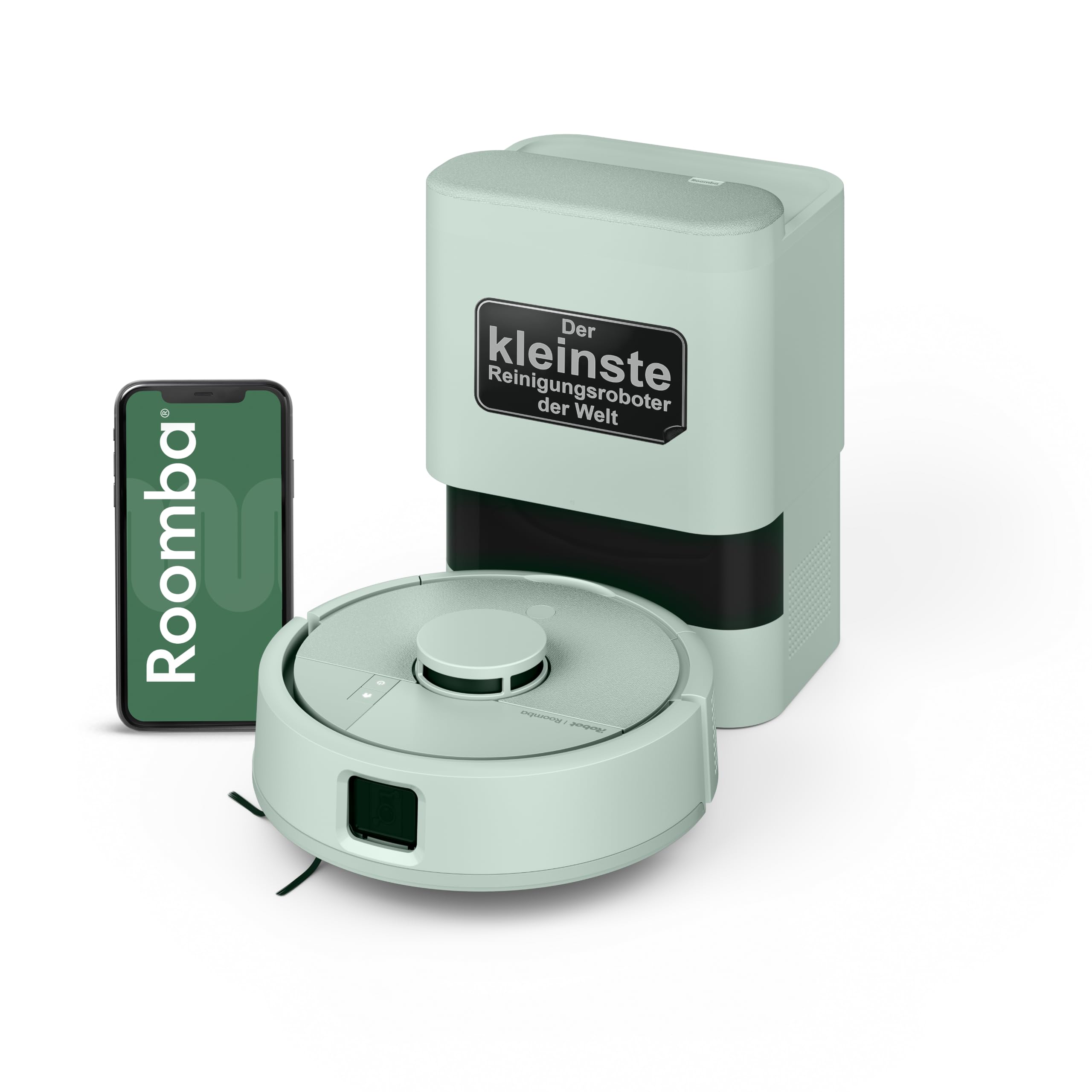 iRobot Roomba Mini Saugroboter mit Wischfunktion, AutoEmpty Basis, LiDAR