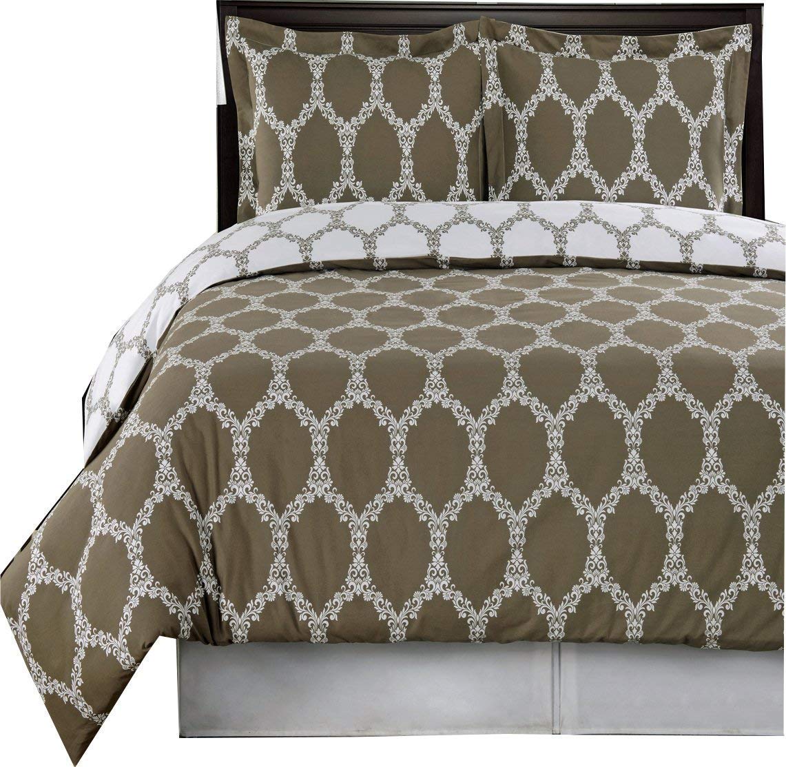 Royal Hotel BeddingBrooksfield 4 Piece King/Cal-King Comforter Set, 100% Cotton, 300 Thread Count