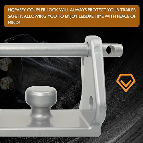 Miniatura 7 de HQPASFY Cerradura de Enganche de Remolque, Cerradura de Acoplador con Pasador, Modelo de Cerradura de Acoplador Tl-33, Se Ajusta de 2" a 2-516" -