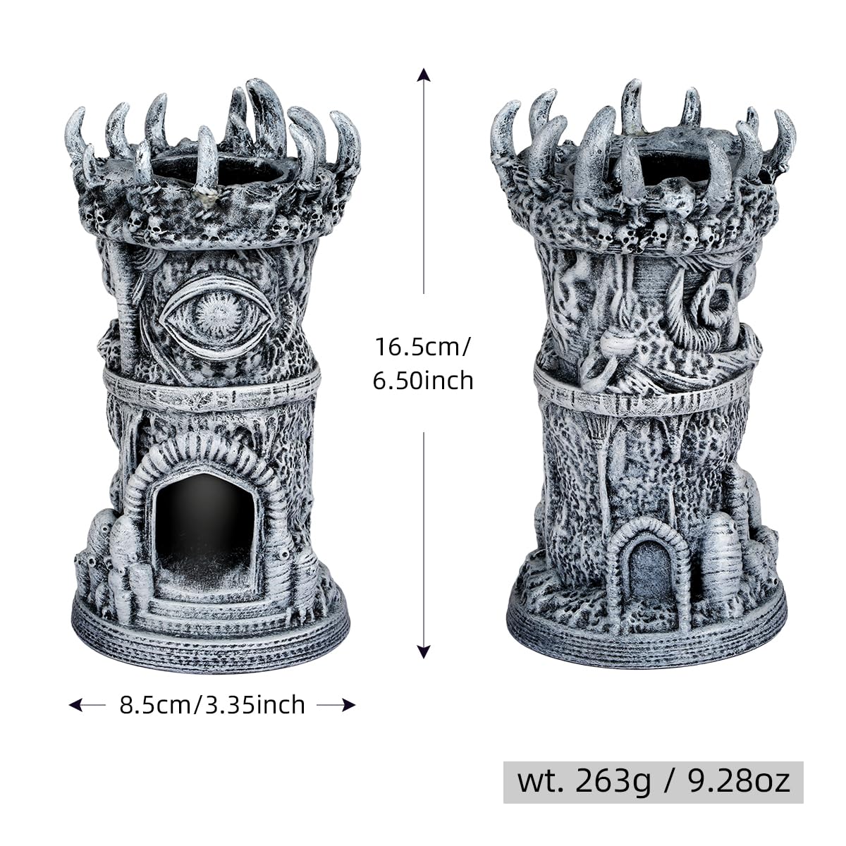 Torre de Dados del Cíclope, Bandejas de Liar de Resina D&D, Juegos de rol Accesorios, Torre del Cíclope para Dados, Trono de Dados 3D, Regalos para Jugadores de fantasía de DND (Dados no incluidos)
