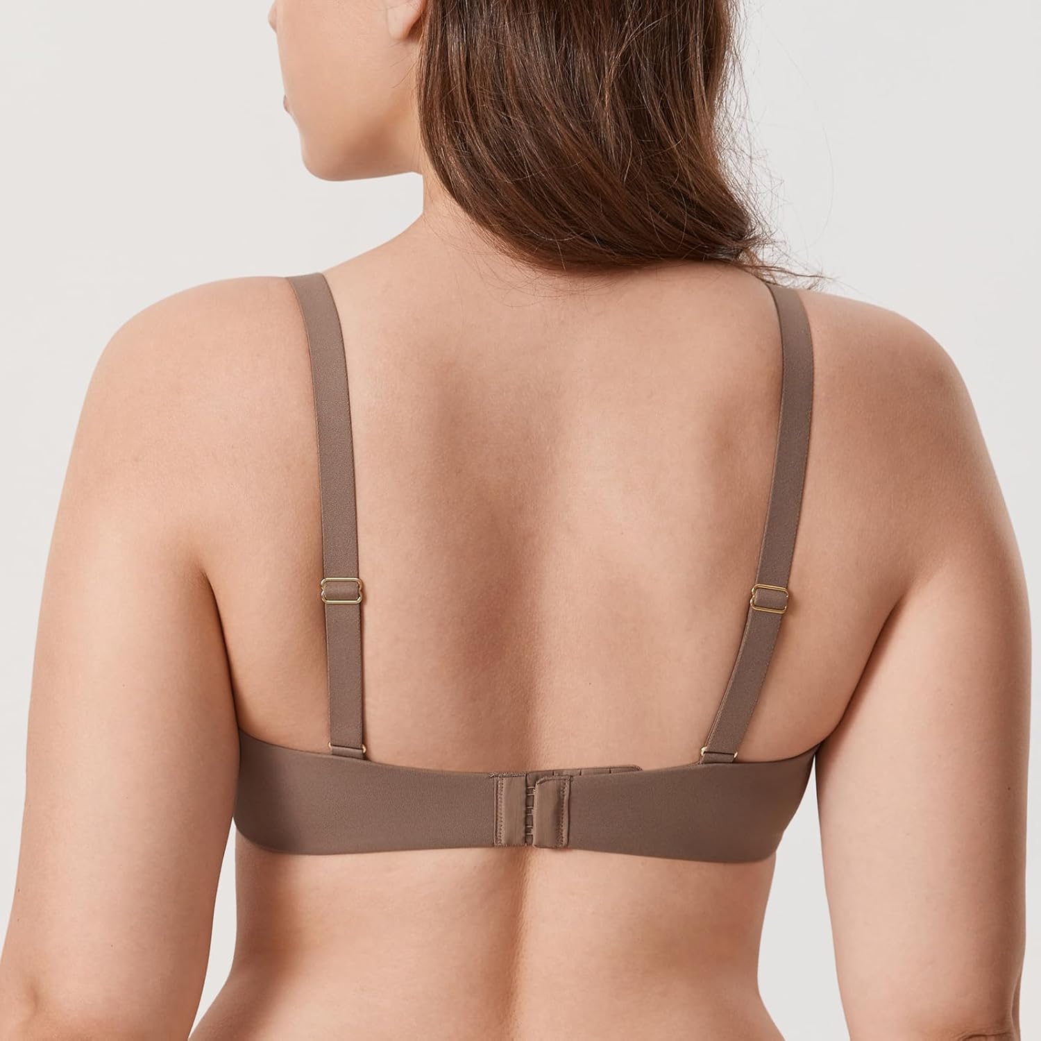 DELIMIRA Women's Inbarely Plus Balconette Bra Plus Size Full Coverage Seamless Unlined Underwire Bras - Image 2