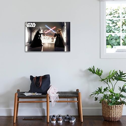 Miniatura 3 de Trends International Star Wars Saga - First Duel Canvas Wall Poster