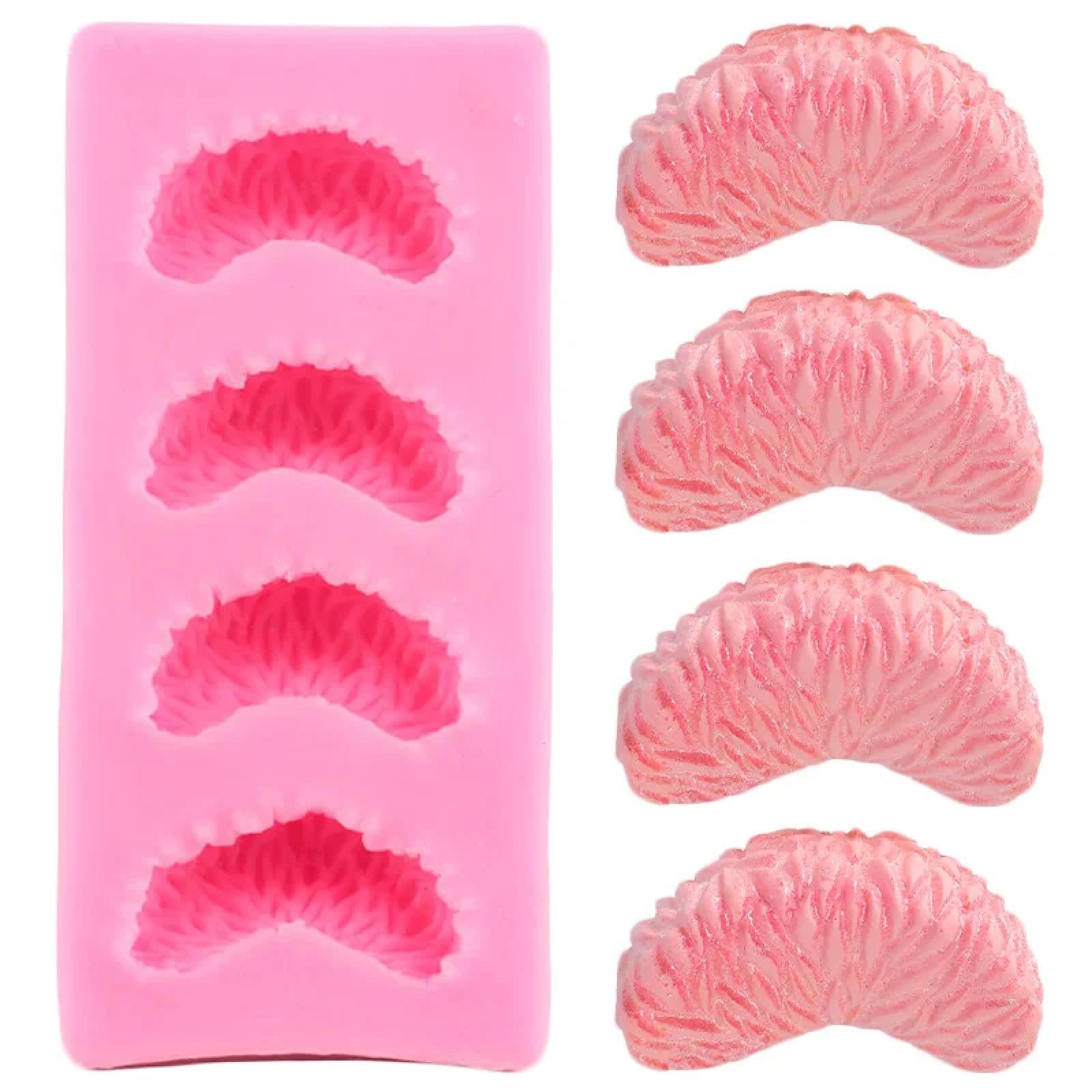 10 Stück Fruchtformen Aus Silikon - Erdbeere, Zitrone, Beeren Für Fondant Und Gelee