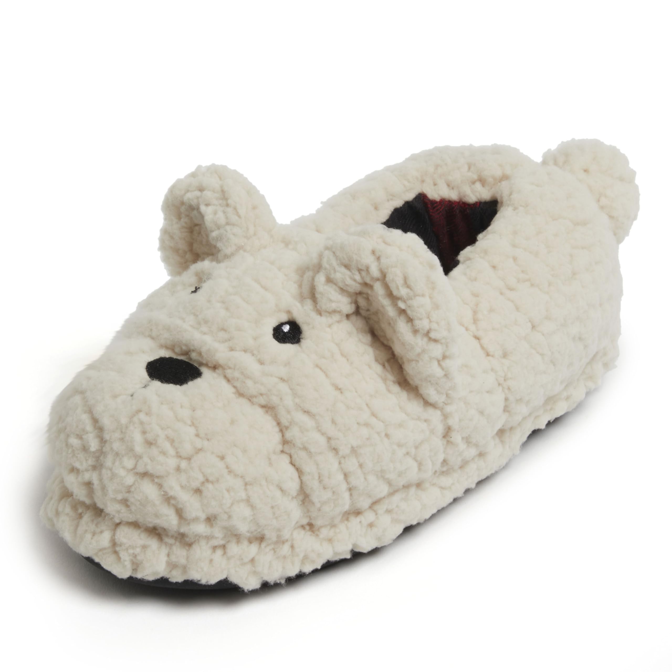 Dearfoams unisex-child Kids Toddlers Whimsical Animal Critter Washable Slipper