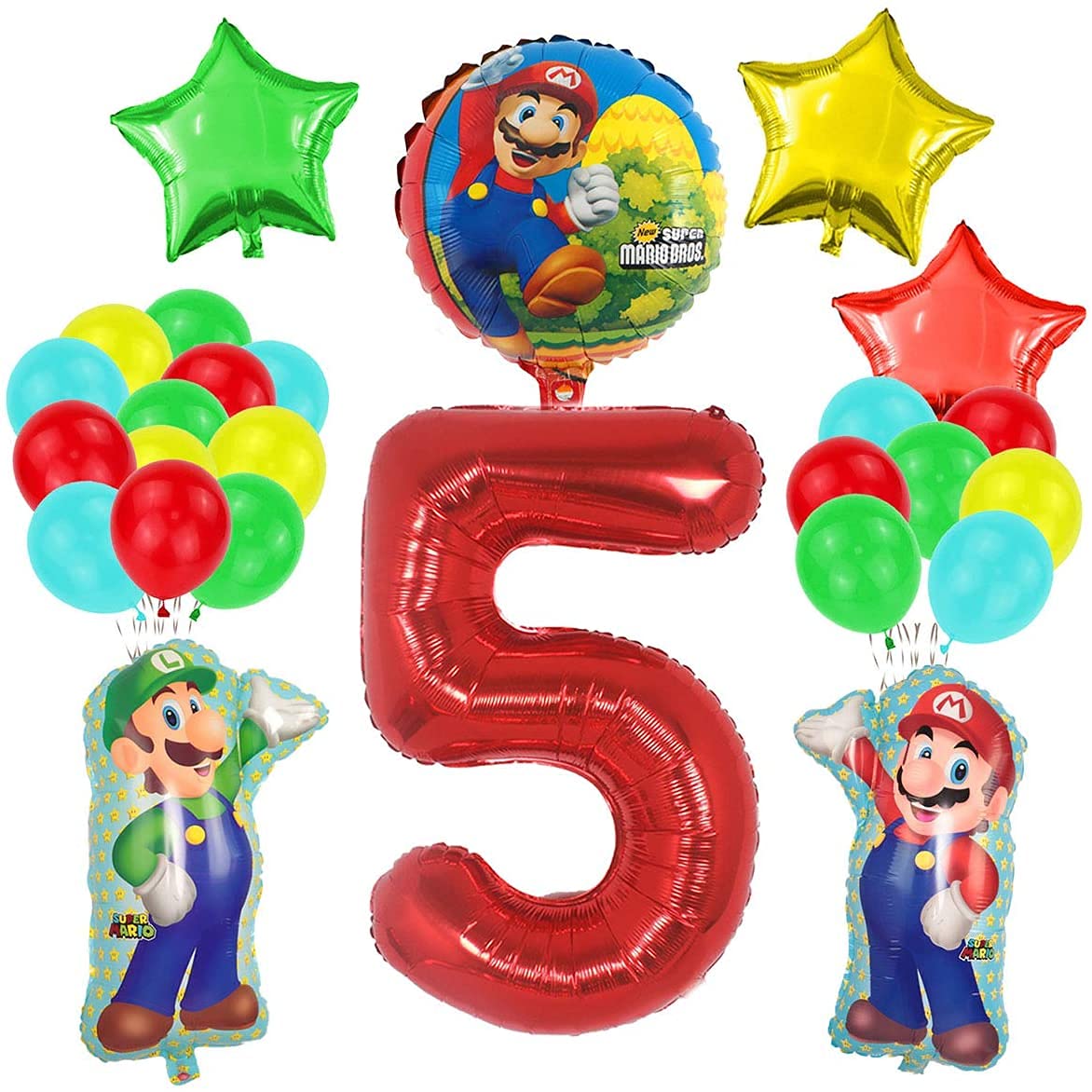 Buy 27Pcs Mario Birthday Party Supplies,Super Mario Bros Happy Birthday