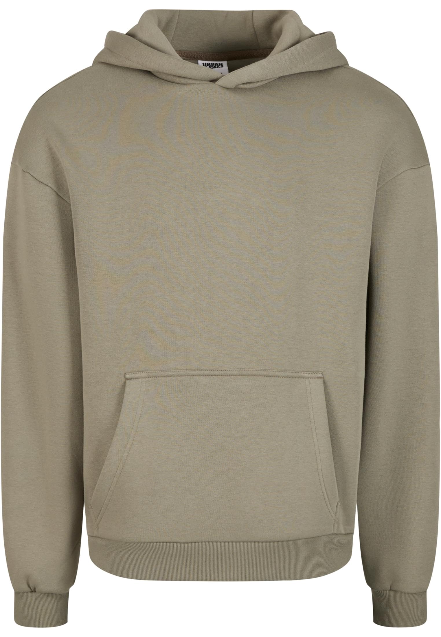 Urban Classics Męska bluza z kapturem Fluffy Hoody, luźna bluza z kapturem dla mężczyzn, oversize fit, rozmiary S-5XL, Paleolive, 4XL