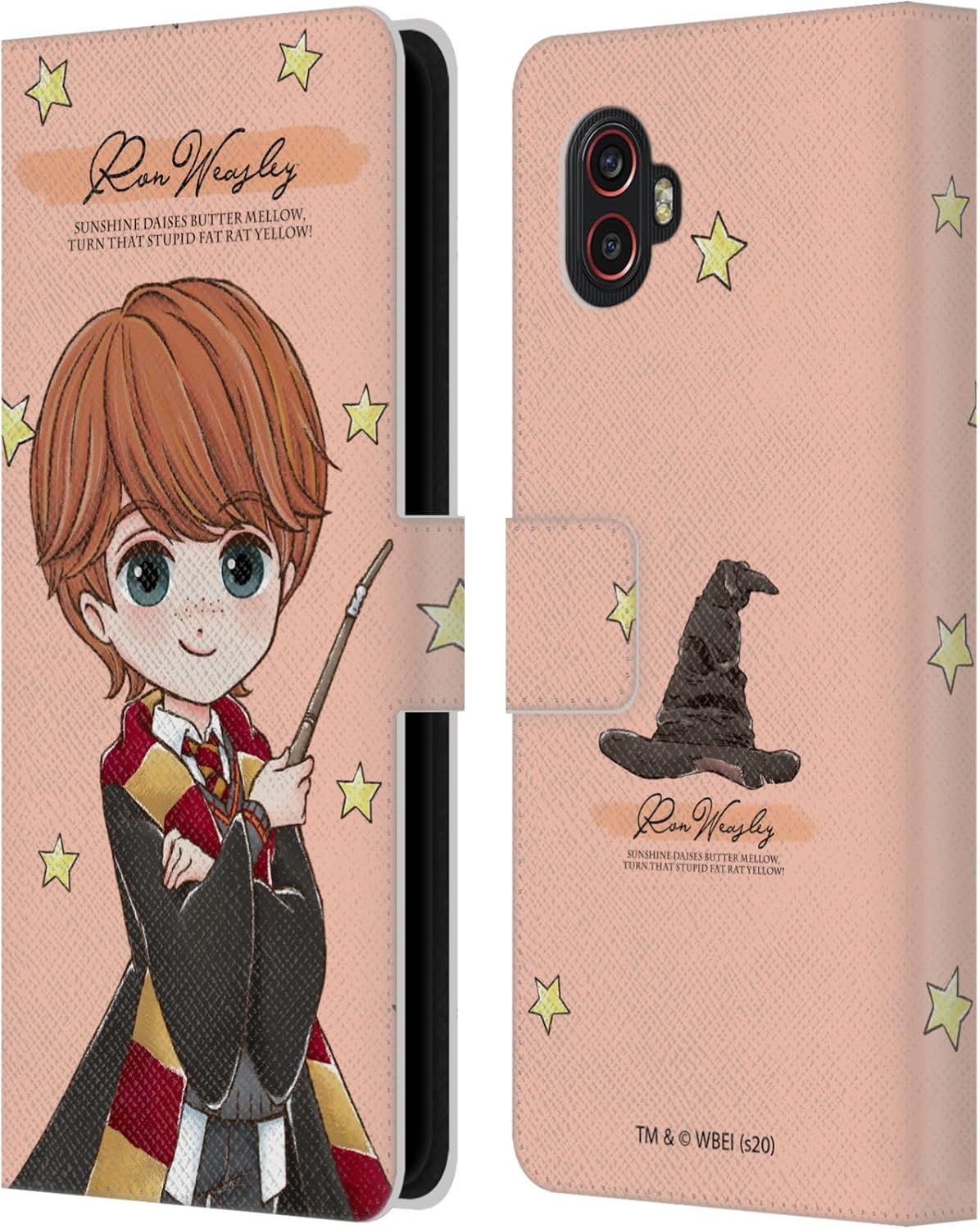 Head Case Designs Officially Licensed Harry Potter Ron Weasley Deathly Hallows XXXVII Leather Wallet Case Compatible with Samsung Galaxy Xcover6 Pro/Pro2