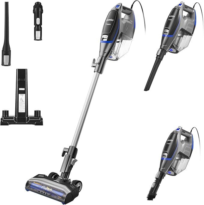 Eureka Corded Stick Vacuum Cleaner, 2-1 Lightweight Vacuum Cleaner for