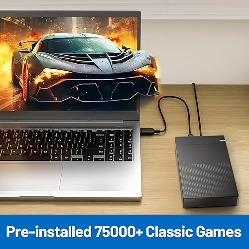 Miniatura 2 de Kinhank Disco duro de juego retro de 4 TB 6 sistema de juego en 1 con más de 75000 juegos, consolas de juegos retro compatibles con más de 200