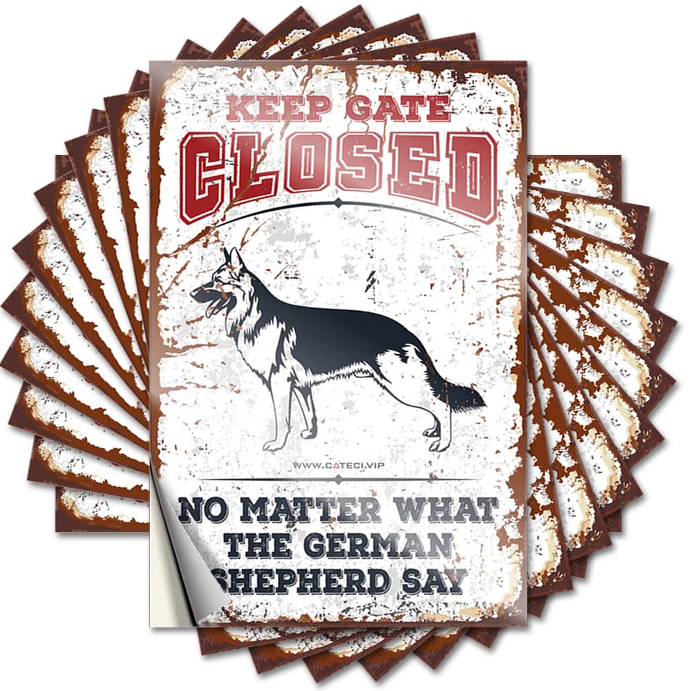 Fzfn Colour Tattoos Spring, Math Water Keep Gate Closed No Matter What The German Shepherd Say | Kitchen Decorations(8X12cm)