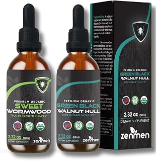 Zenmen Green Black Walnut Wormwood Complex - Black Walnut Wormwood Tincture Liquid Extract - Protect Your Health Naturally | 60 Days Supply
