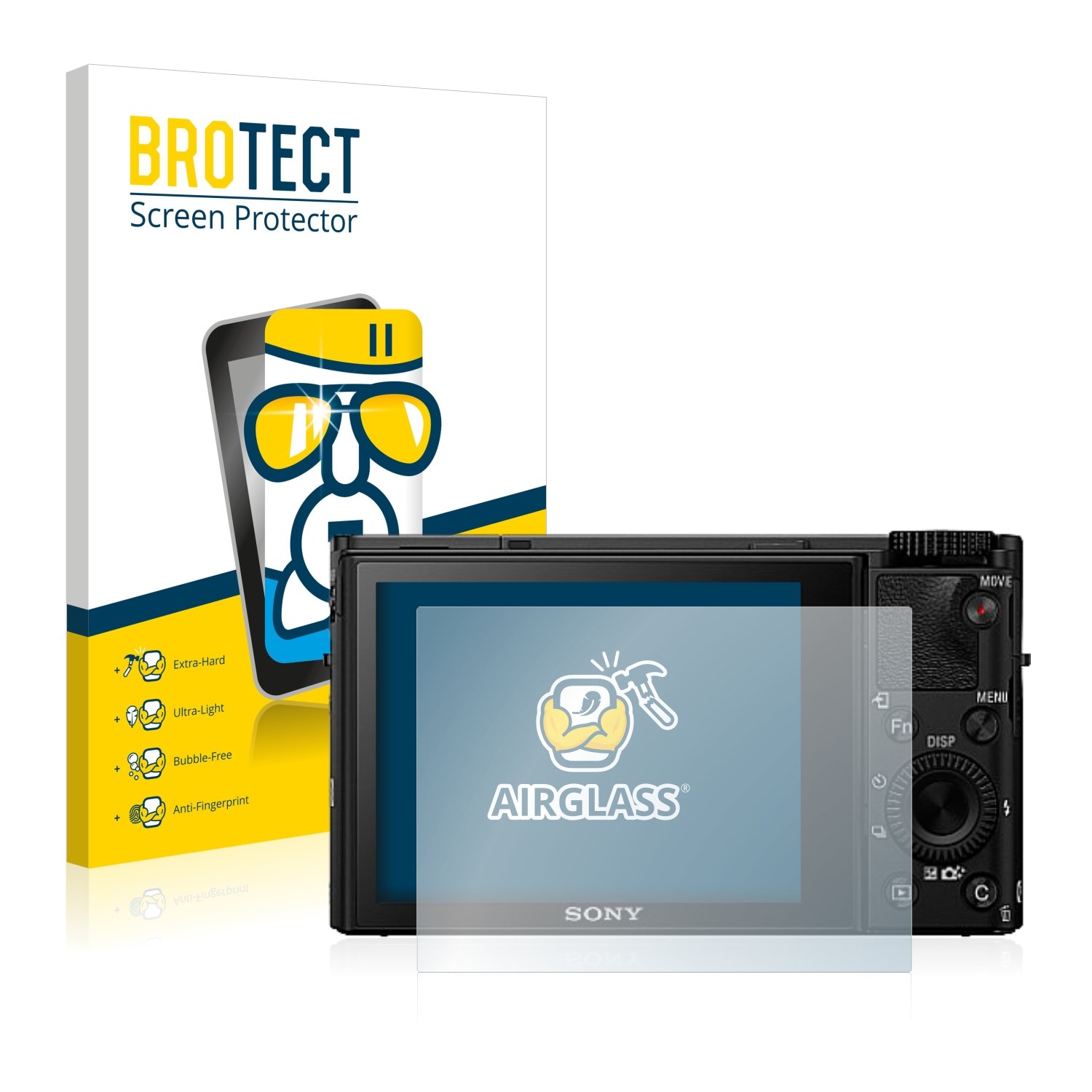 3 Pezzi Anti-Riflesso Vetro Pellicola Protezione per Sony Cyber-Shot