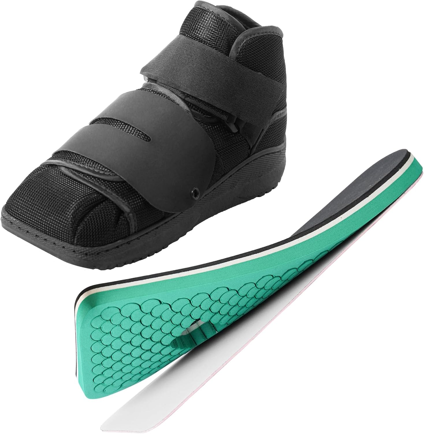 Closed Post Op Shoe, Post Op Shoes, Fracture Medical Walking Shoes for Male and Female-Post Surgery or Operation Foot Support, Broken Foot or Toe, with PegAssist Insole (L, 1 PC)