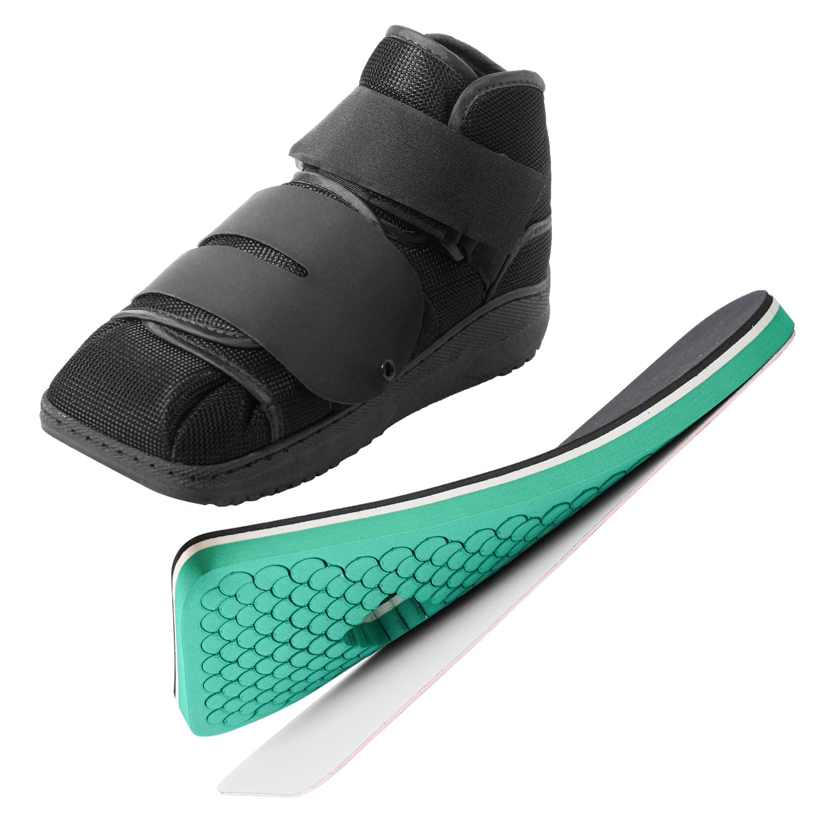 Estinko Zapatos postoperatorios cerrados, zapatos postoperatorios, zapatos médicos para caminar para fracturas para hombres y mujeres, soporte postoperatorio u operación, pie o dedo del pie roto, con