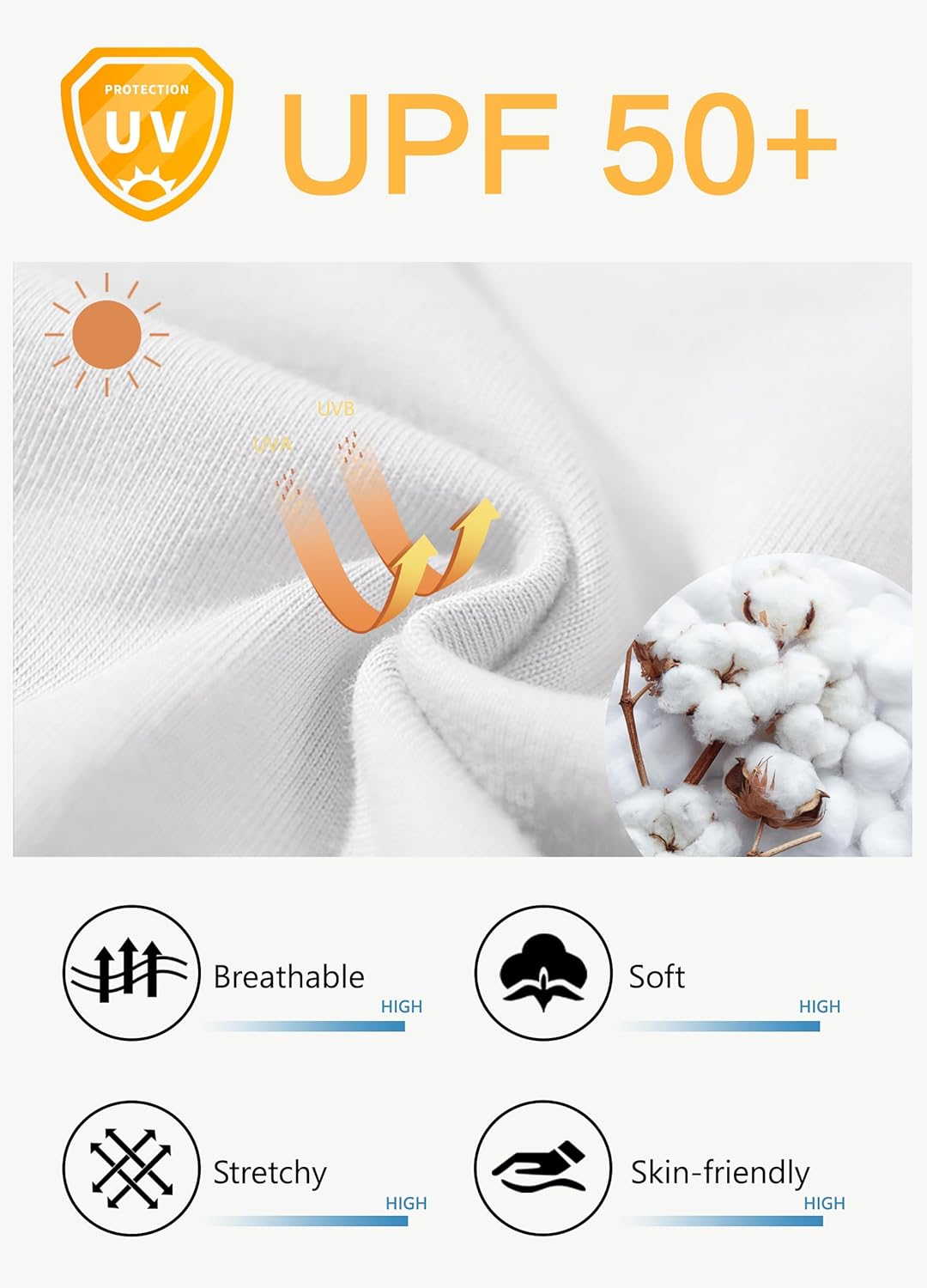 Men's Cotton Yoga Sweatpants Pure White - Image 5