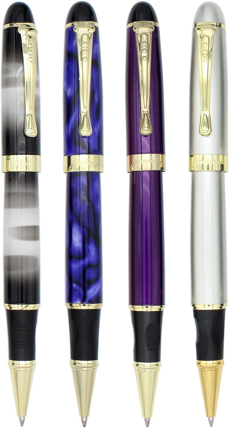 Gullor 4 Pieces Jinhao 450 Rollerball Pen in 4 Colors, Multicolor C