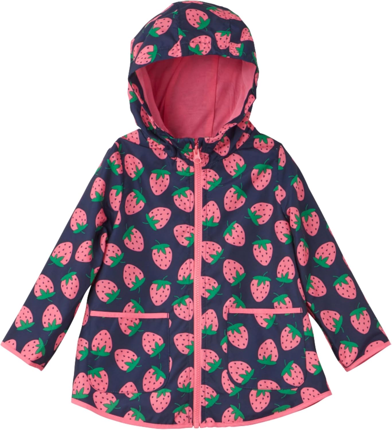 Simple Joys by Carter’s Baby Girls Rain Jacket Raincoat Water-Resistant Hooded Rain Slicker - Image 4