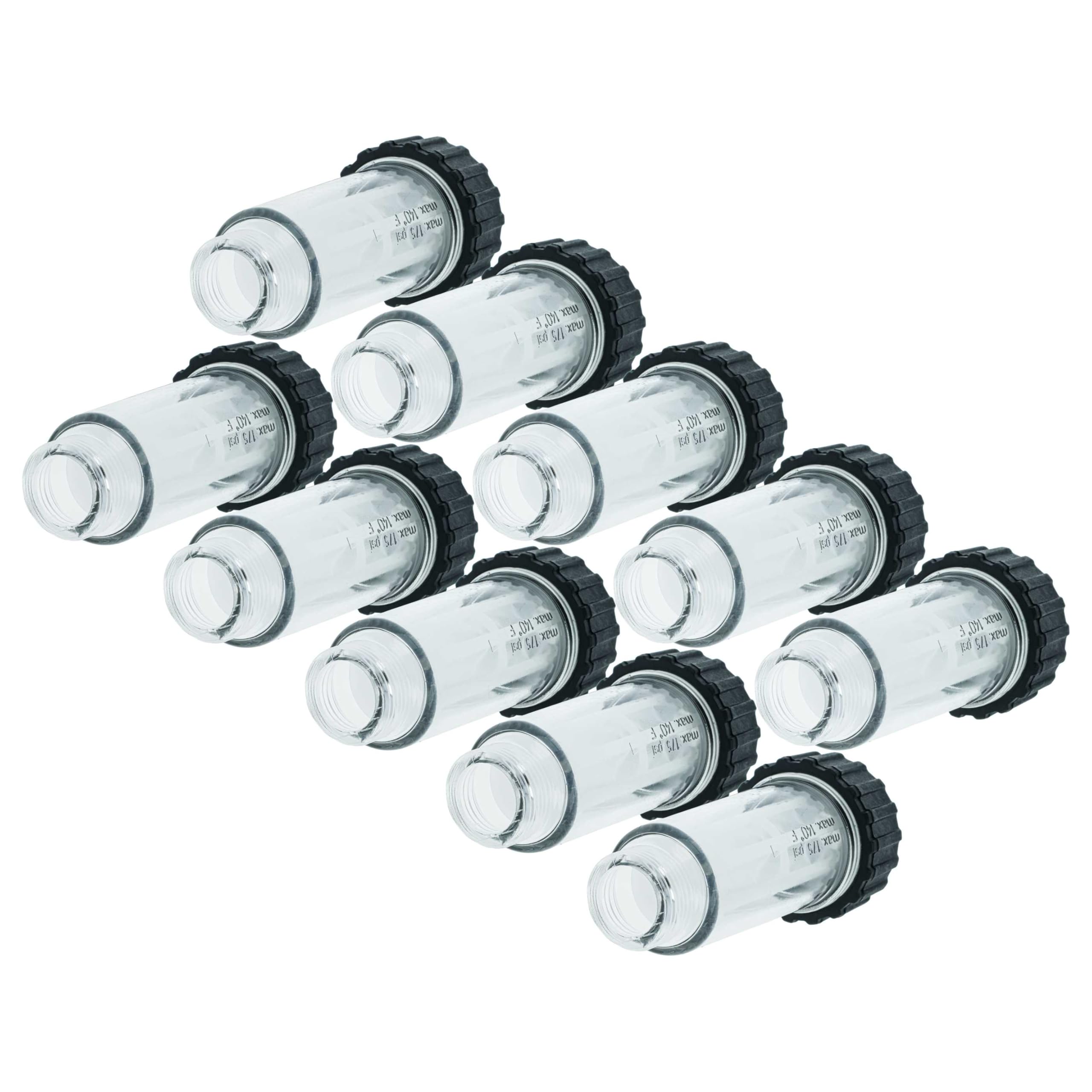 vhbw 10x Filtro antisporco compatibile con Kärcher K 5.91 MD, K 5.85 M, K 5.80 M T 200 idropulitrice con attacco 3/4” AG - con alloggiamento