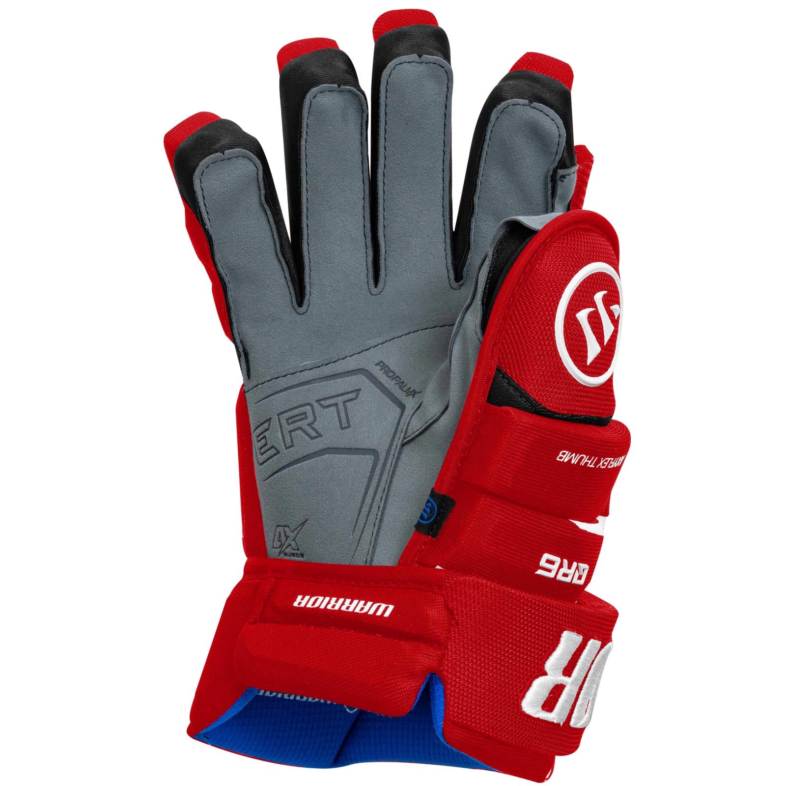 Warrior Covert QR6 Handschuhe Junior, Größe:12 Zoll, Farben:Rot