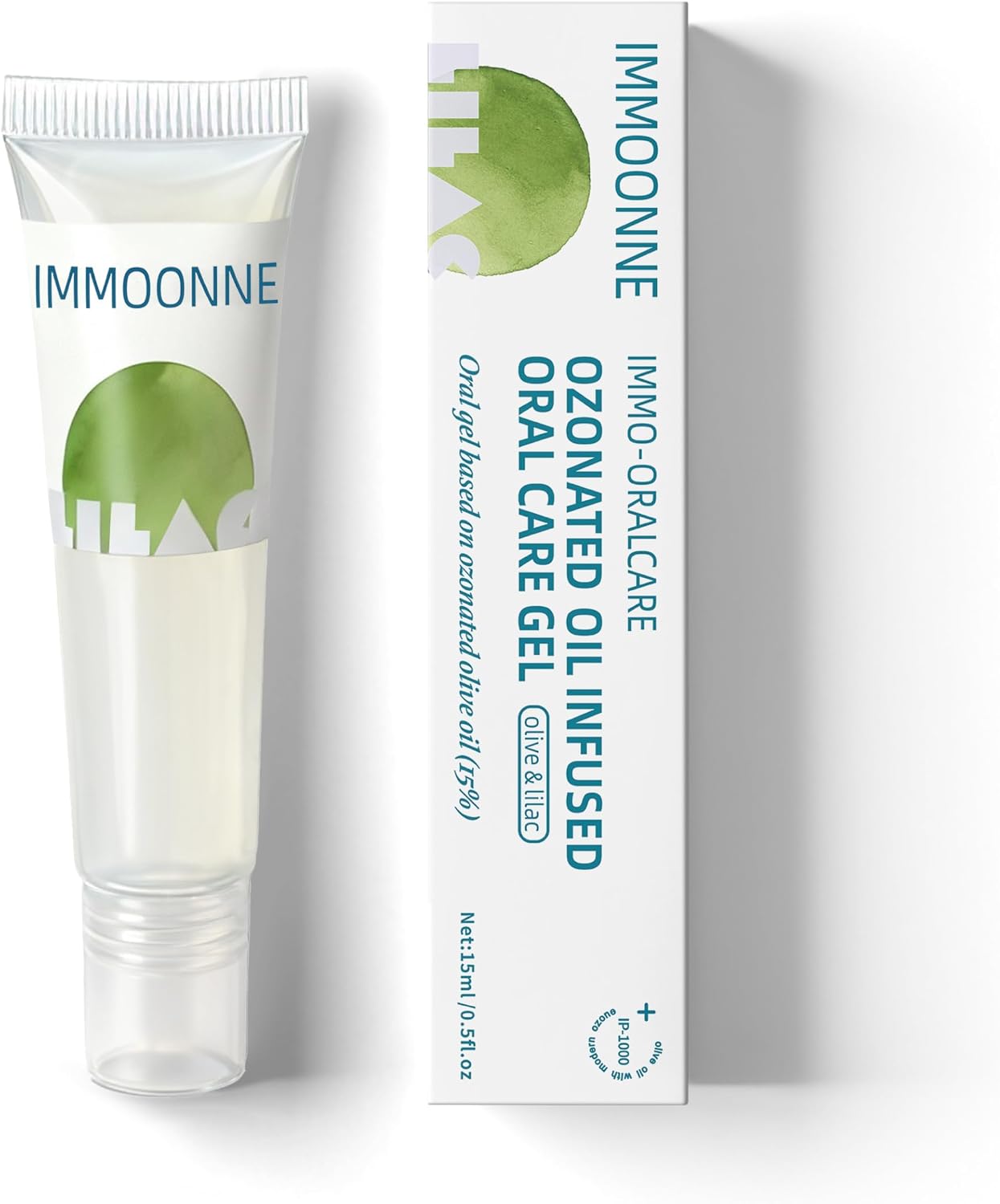 Immo Ozonated Oil Oral Care Gel for Teeth and Gums, 0.5 fl oz