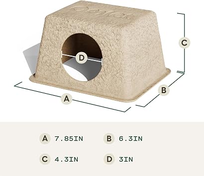 Omlet Biodegradable Hamster Hides | Great Addition to Your Hamster Cage or Playplen | Meet Your Hamster Natural Needs to Seek Cover, Nibble and Gnaw | 3 Pack