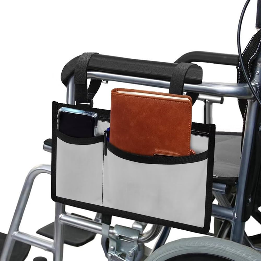 wheelchair side mount luggage bag
