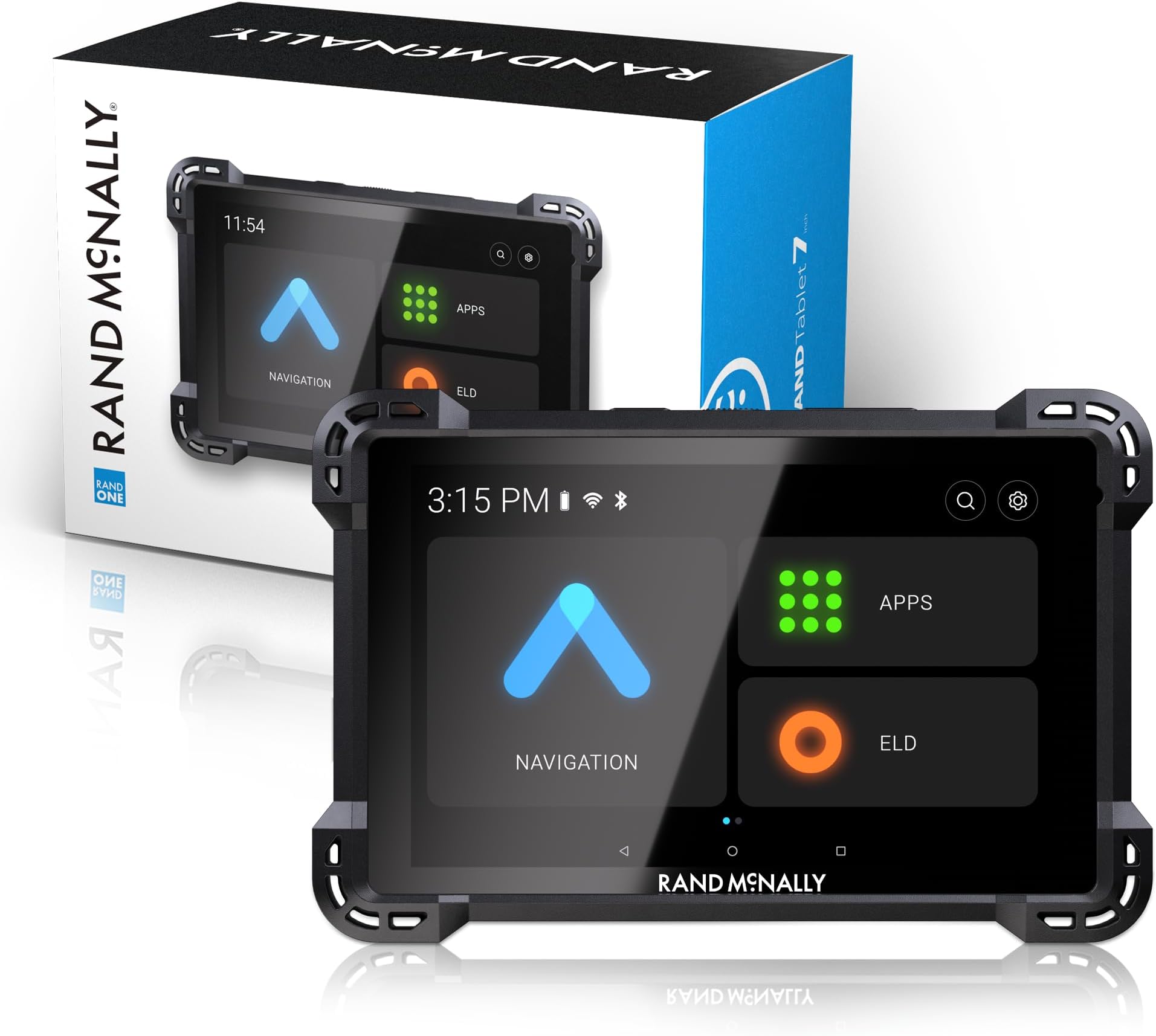 Rand McNally RANDTAB7 Rand Tablet with Rand Navigation GPS with Speed Camera Alerts and Live Traffic, Weather and Fuel - 7 Inch
