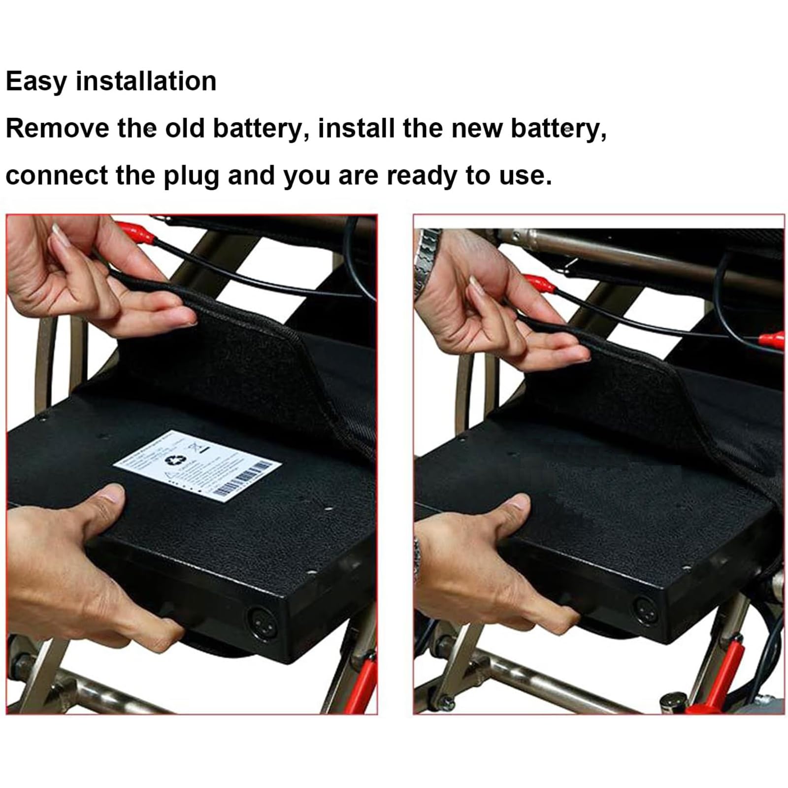 Elektryczny akumulator do wózka inwalidzkiego akumulator litowo-jonowy 24 V akumulator zamienny 24 V 10 Ah 12 Ah 15 Ah 16 Ah 19,2 Ah Akumulator litowy do silnika 0 do 500 W