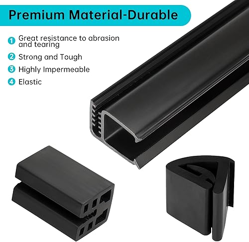 Miniatura 4 de 10L0L Kit de clip de montaje para parabrisas de carrito de golf para Club Car DS y precedent tubo de 1 x 1 pulgada, incluye parte inferior de la