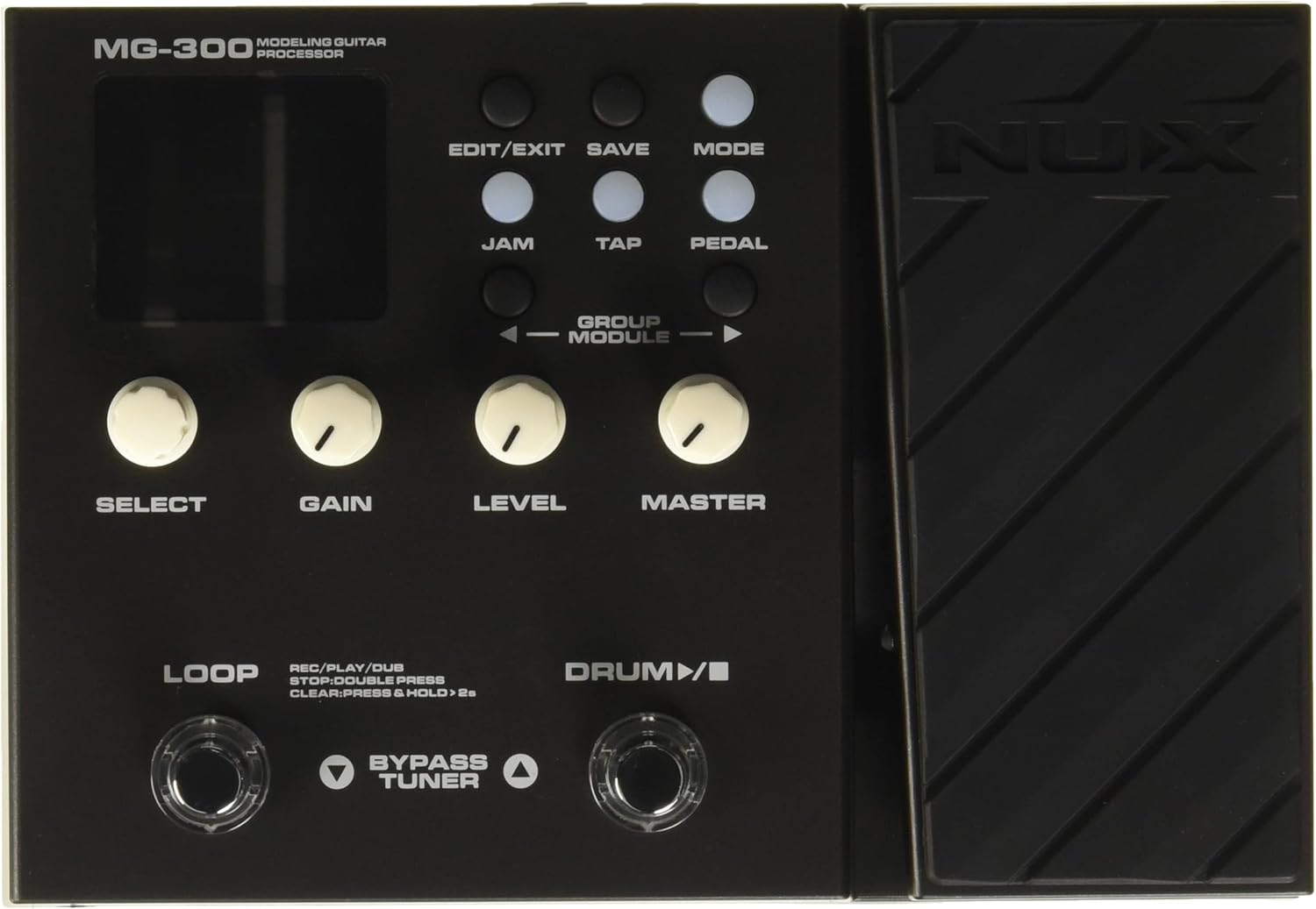 NUX MG-300 Multi Effects Pedal TSAC-HD Pre-Effects,Amp Modeling algorithm,CORE-IMAGE Post-Effects,IR,56 drum beats,60 seconds Phrase Loop : Musical Instruments