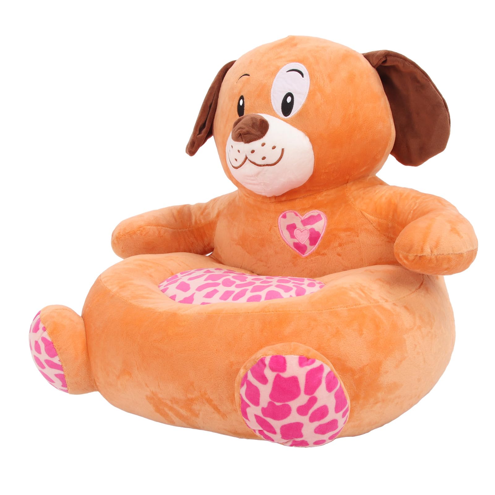Plüschfigur-Kinderstuhl, Kinder-Sofastuhl mit Stofftier, niedliches Cartoon-Design, weiche Sitzgelegenheit aus Kristallvelours für Kleinkinder und das Spielzimmer im Kinderzimmer (Großer Hund)