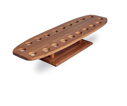 PacknWood 210SBAM20 - Soporte de bambú para cono de alimentos y soporte de bambú para exhibición Temaki, soporte de cono de bambú biodegradable para