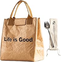 Vista 10 de VonNova Lonchera aislada para mujer con aislamiento premium de 4mm, linda lonchera grande de 7L para la oficina, lonchera pequeña duradera