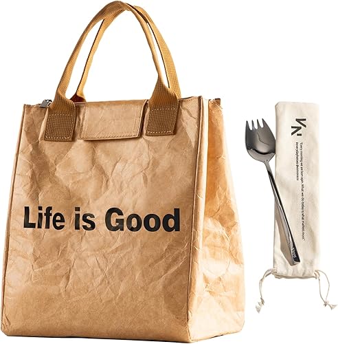 VonNova Lonchera aislada para mujer con aislamiento térmico de alta calidad de 0.157 in, bonita bolsa de almuerzo grande de 7 litros para oficina,