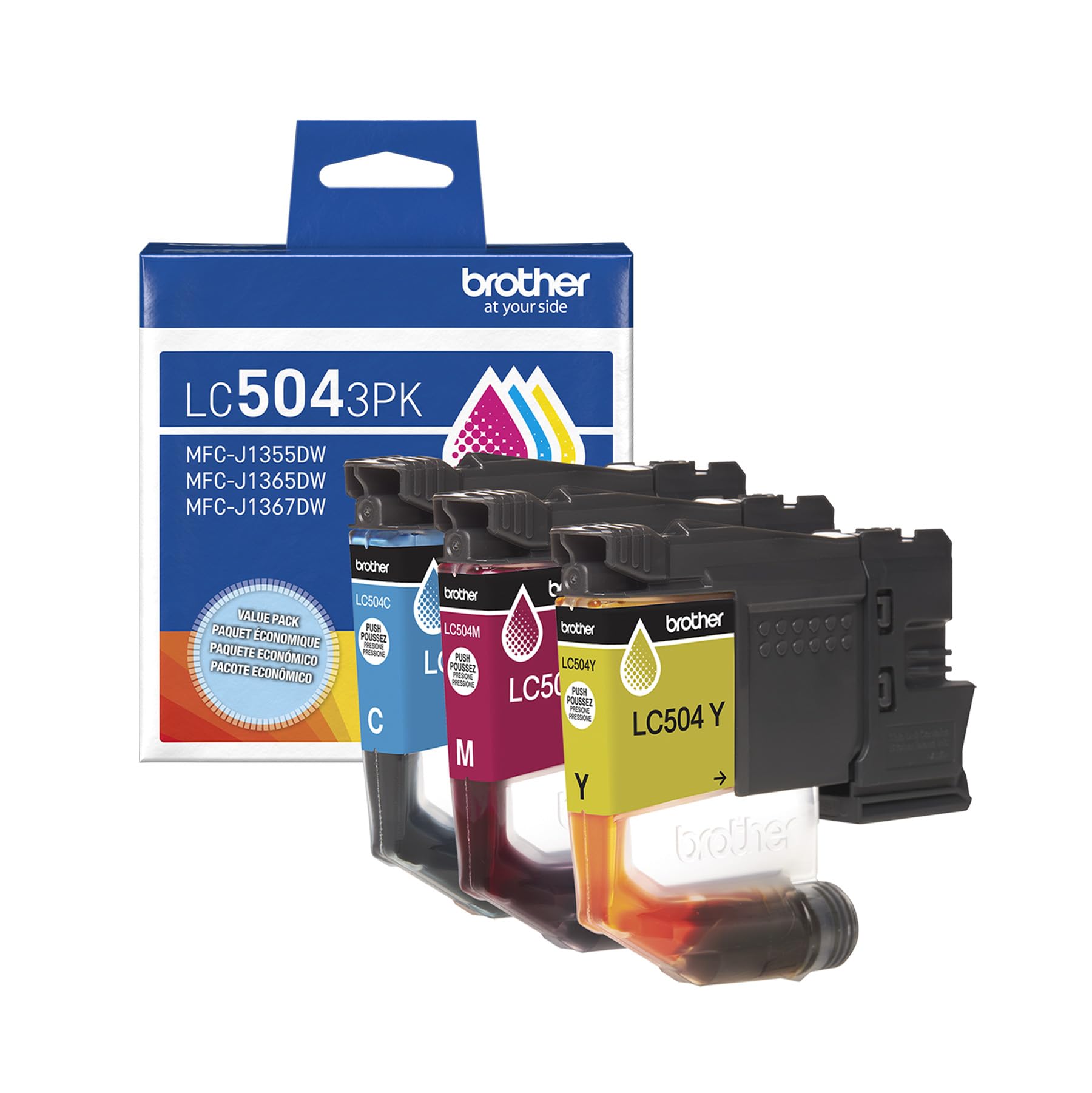 Amazon.com: Brother Genuine LC5043PK Standard Yield Cyan, Magenta