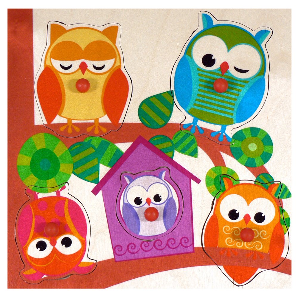 HessWooden Puzzle Owls Birch Plywood