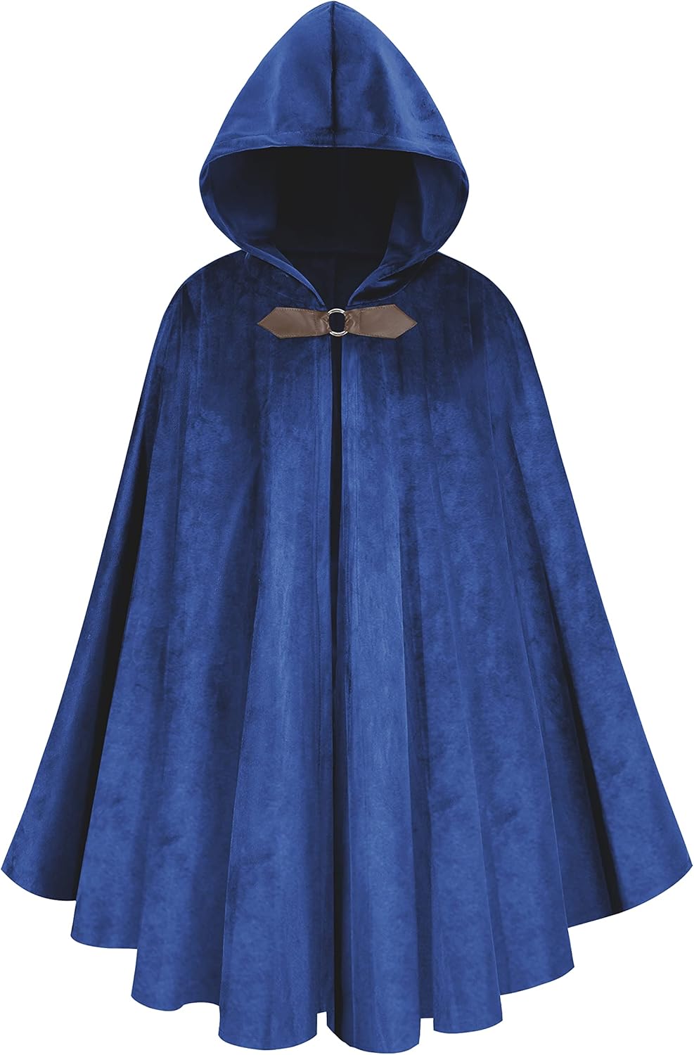 yolsun Renaissance Cloak with Hood Costume for Men Victorian Steampunk Medieval Cosplay Witch Cloak Cape