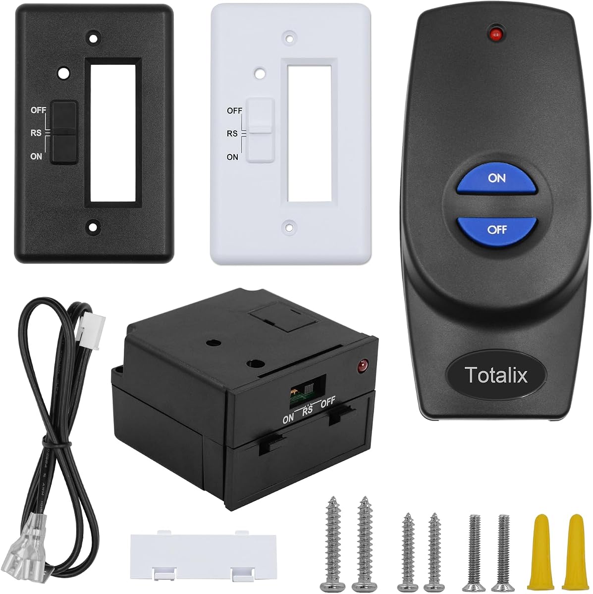 Gas Fireplace Remote Control Kit for Millivolt Valve, On/Off, 5 Year | fireplace remote Compatible with Skytech, Ambient, Monessen, Majestic, Vermont gas fireplace, Stove and More