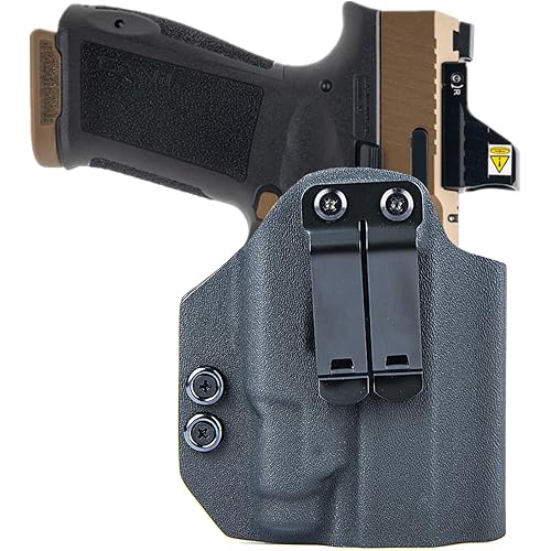 Light-Bearing IWB Kydex Holster Fit for Canik MC9 Prime / MC9 / MC9L / MC9ls with TLR-7 X Sub or TLR-7 HL-X Sub Adj. Cant & Posi-Click