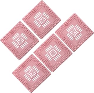 Tapones de pelo de varios colores, accesorio portátil para desagüe de ducha, paquete de 5 unidades, resistentes, fáciles de instalar en el baño