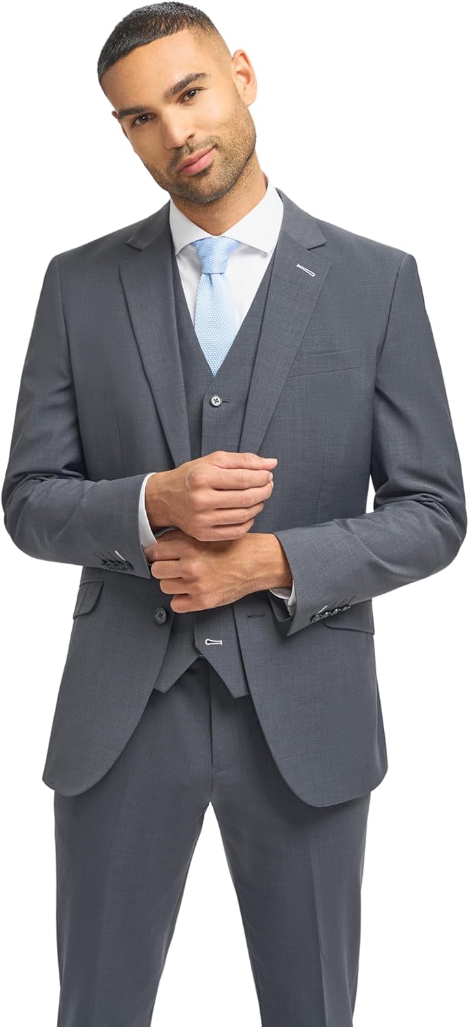 Men’s Slim Fit Wool Suit Wedding Business 3 Piece Set Sold Separately