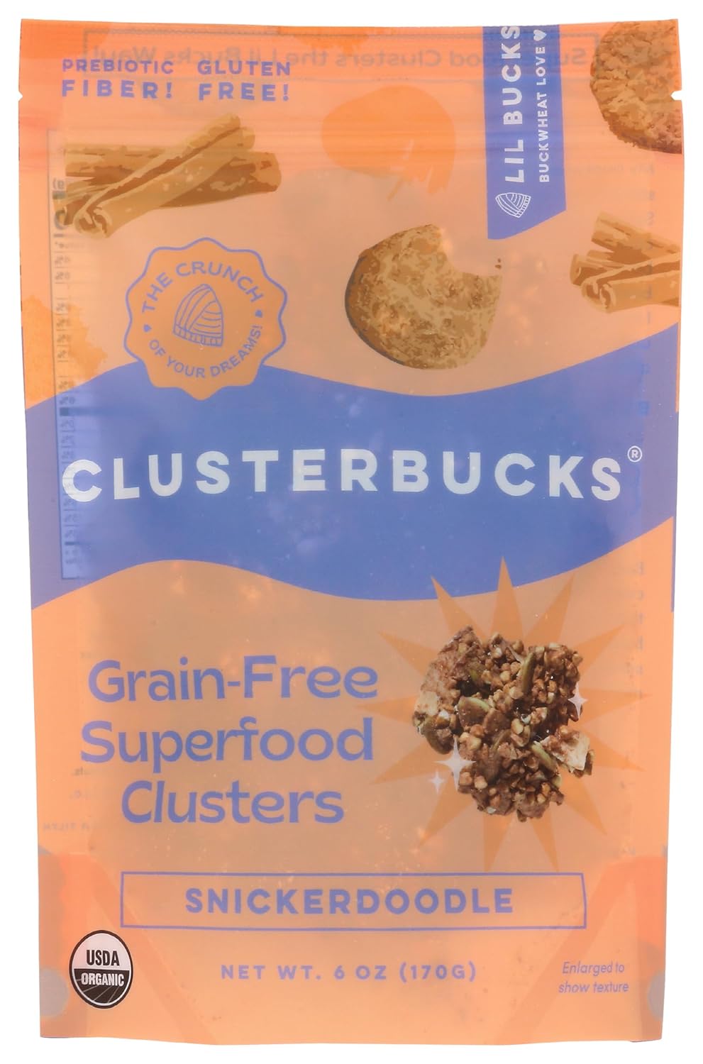 Lil Bucks Clusterbucks GrainFree Granola Bites Made with