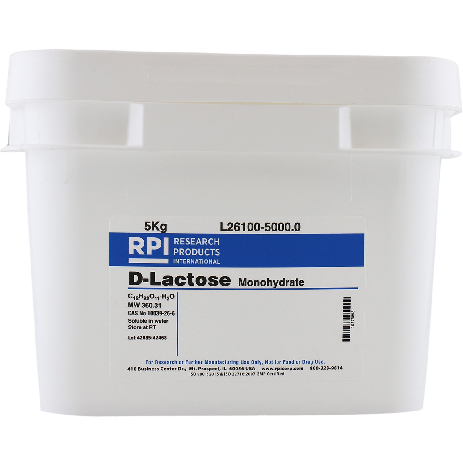 D-Lactose Monohydrate, 5 Kilograms