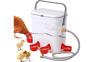 Automatic Poultry Waterer with Float Valve, 5 Gallon
