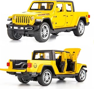 Vehicles Toys Collection Model Car Replica Cars Alloy Collectible Toy Vehicle Pull Back Die-Cast Car Model with Lights and Sound Cars Gifts for Boys Girls (Color : Yellow)