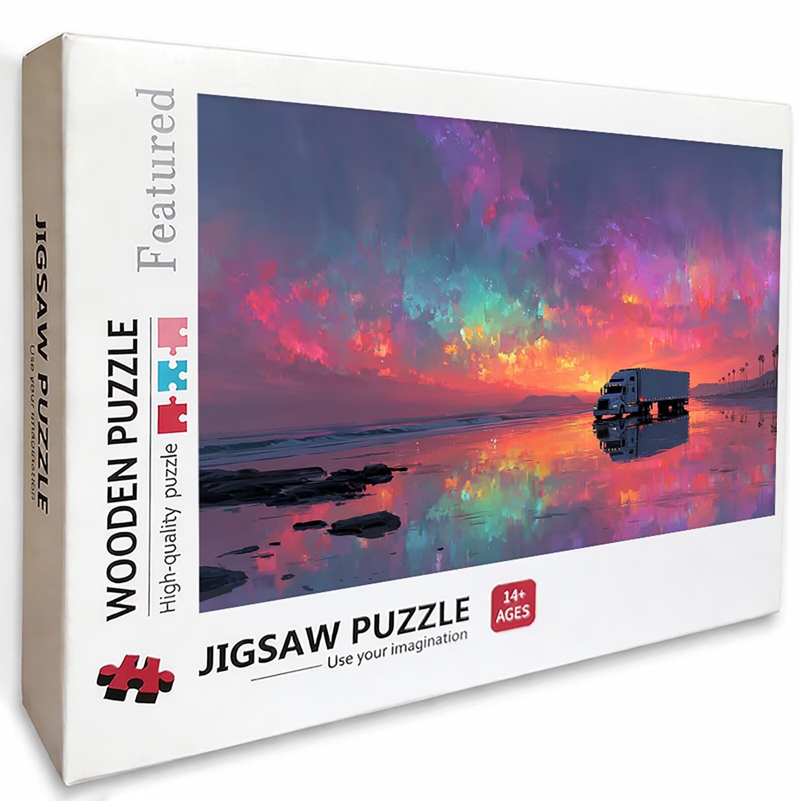 Voiture Puzzle 2000 pièces Adultes, Puzzle Bois 99x70cm, Adultes Jeu éducatif Défi énigme avec Une Boîte d'emballage Exquise, Jeu Relaxant Détente Collection, Cadeau Fille, (Ciel éToilé) 7-6673