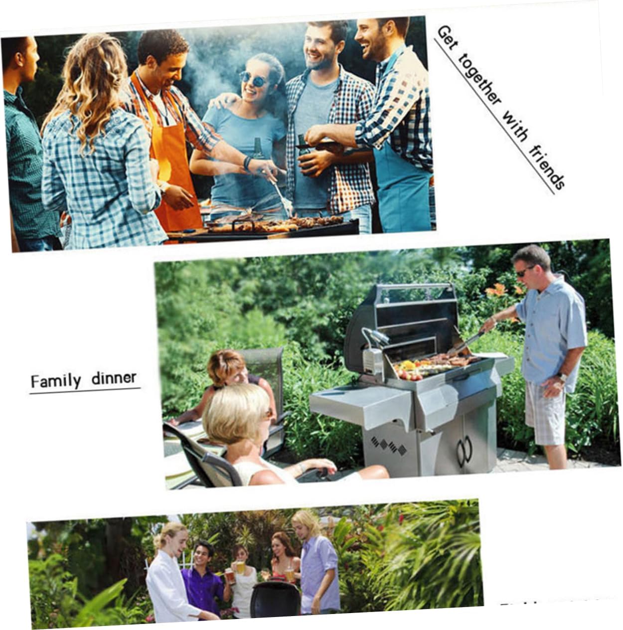 12pcs Complete BBQ Tools Set BBQ Tools Kit Stainless Steel Utensils Barbecue Storage Bag Grill Accessories