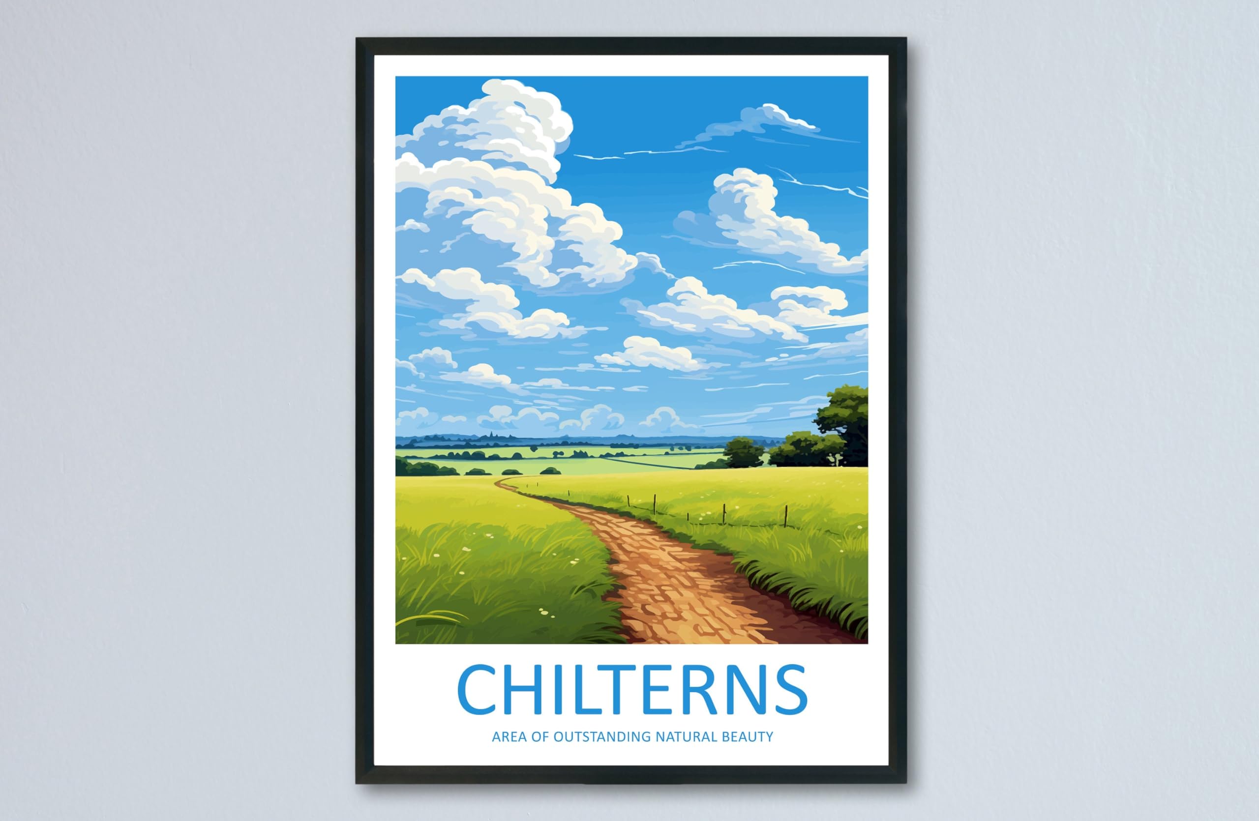 Chilterns Travel Print Wall Art Chilterns Wall Hanging Home Decor Chilterns Poster Art Lovers Wall Art AONB Print, Chilterns Travel Photo, Chilterns Travel Wall Hanging,215